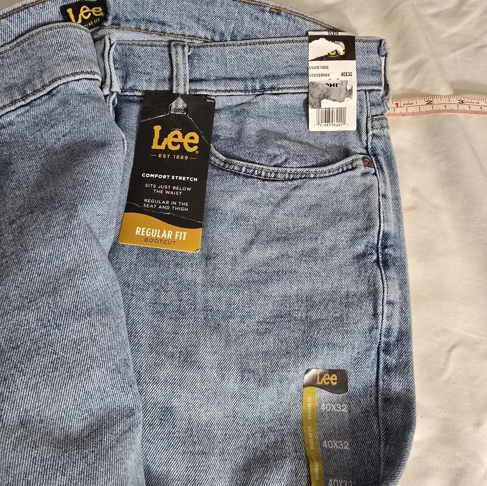 Lee regular bootcut jeans union fade sz 40x32 nwt - Picture 3 of 3